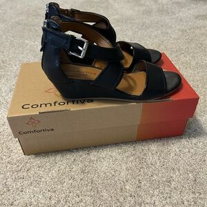 Comfortiva wedge sandal